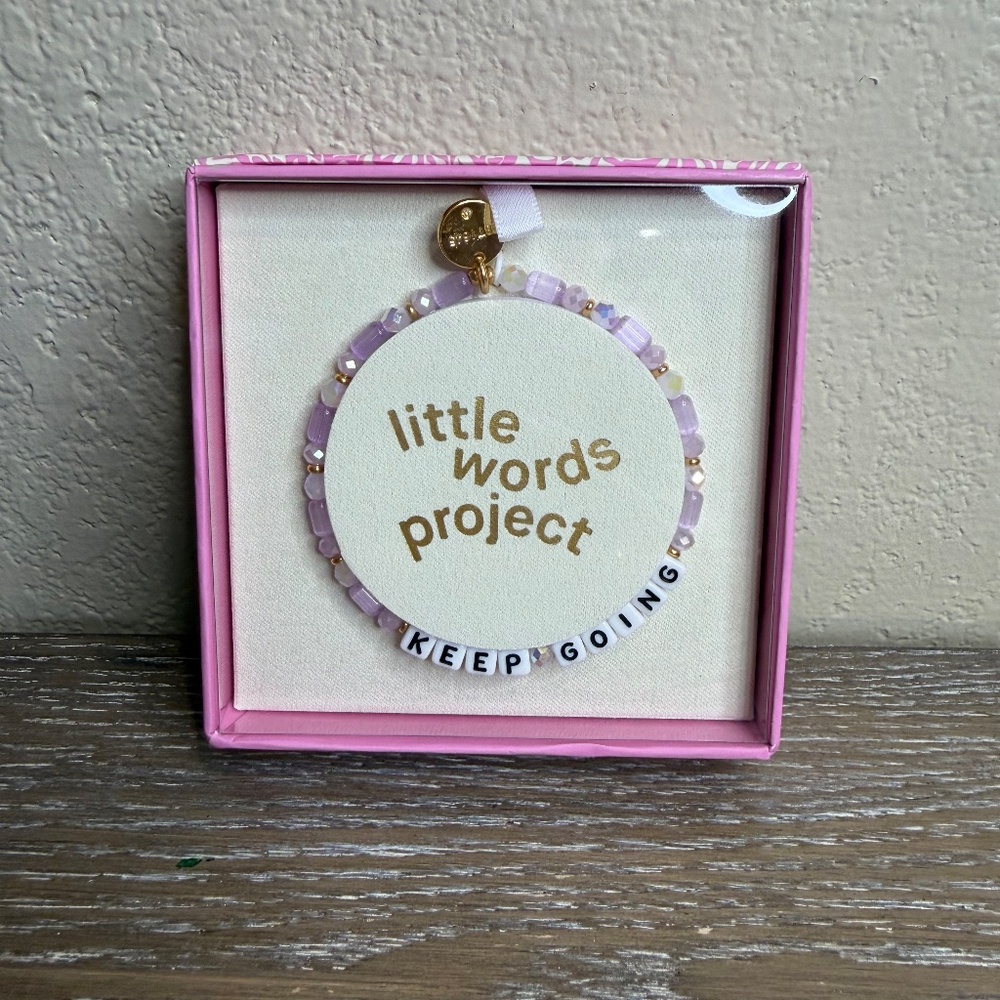 New Keep Going Little Words Project Bracelet S/M - Picture 3 of 3